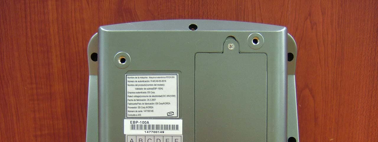 ENTRY VALIDATOR - FCC ID VASEBP100A - eb Corp.