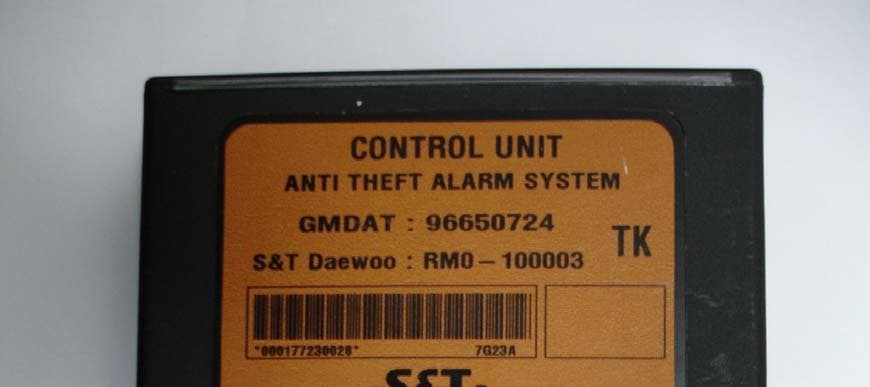 Control unit A-RKE & ATAS(receiver) - FCC ID VQQ-RK960NAR - S&T Daewoo Co., Ltd.