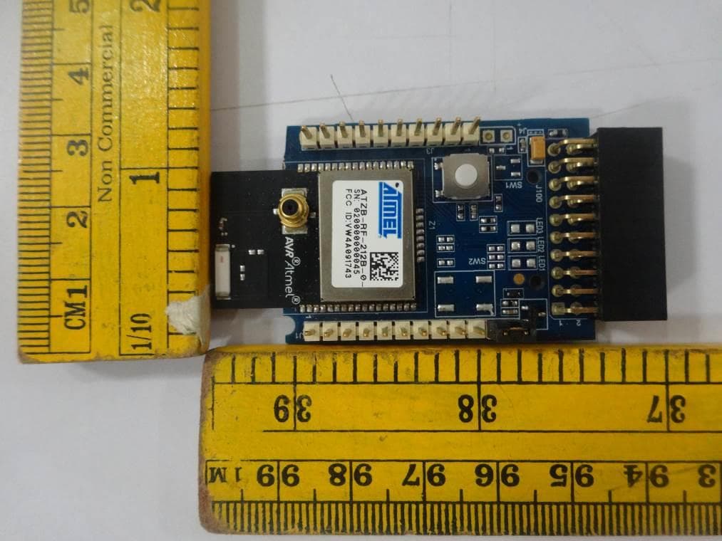 ATZB-RF-212B-0-CN Sub GHz Transciever ZigBit Module - FCC ID VW4A091743 - Microchip Technology Inc.