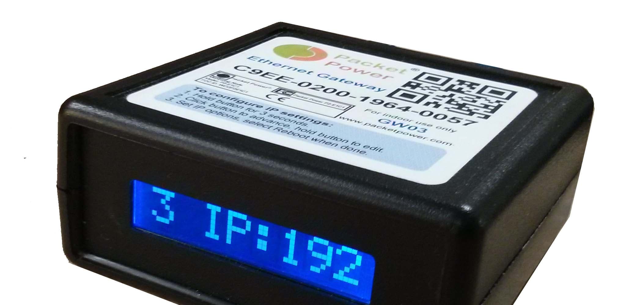 Ethernet Gateway - FCC ID WCGP5EG3 - Packet Power
