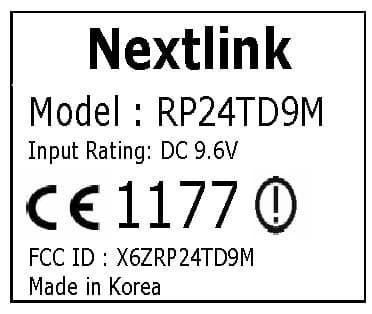 2.4GHz RADIO CONTROL - FCC ID X6ZRP24TD9M - Nextlink Co., Ltd.