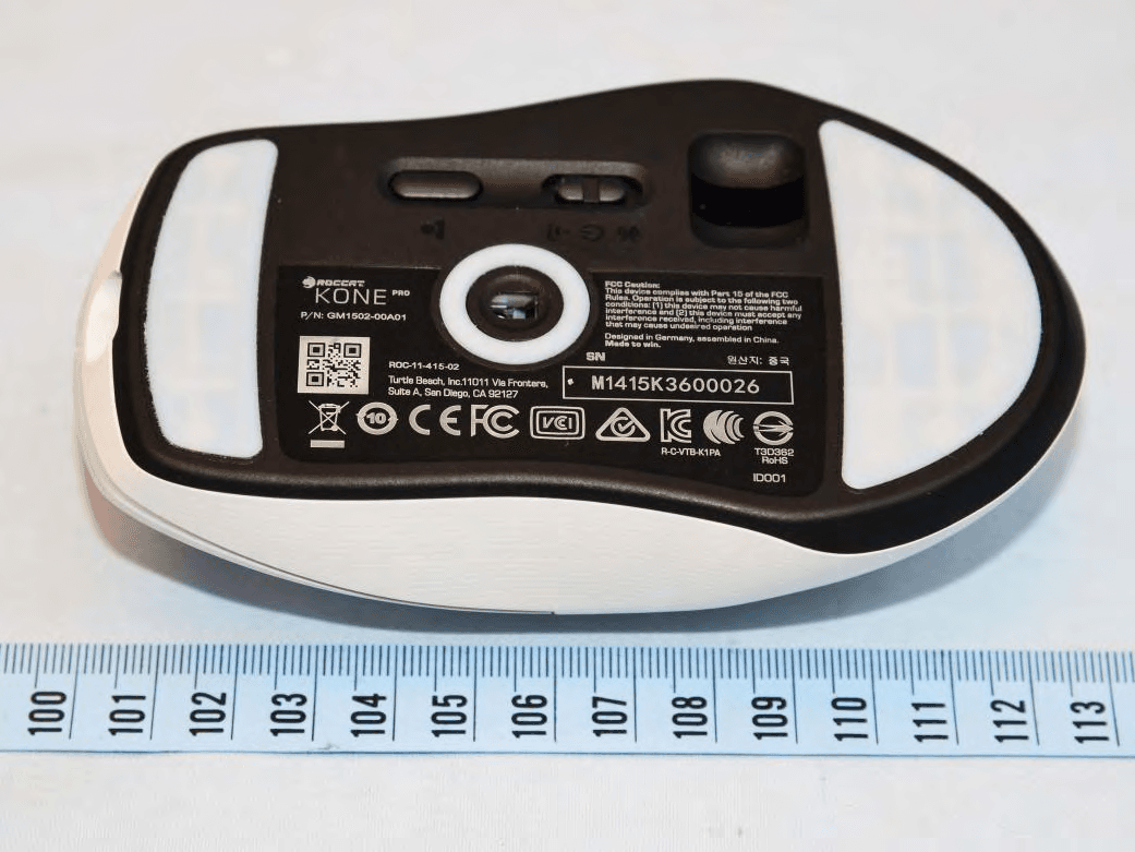 ERGONOMIC PERFORMANCE WIRELESS GAMING MOUSE - FCC ID XGB-K1PA - Voyetra Turtle Beach, Inc.