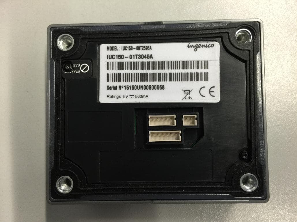 Contactless payment terminal - FCC ID XKB-IUC15ZCL - INGENICO