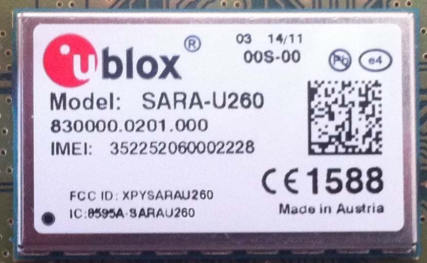 SARA-U260 - FCC ID XPYSARAU260 - u-blox AG