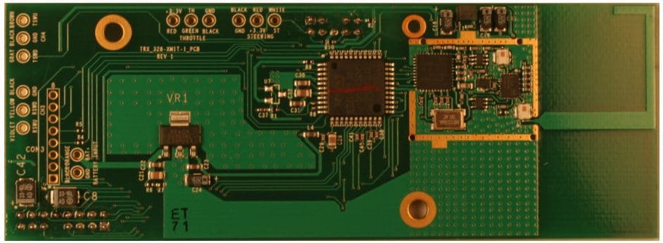 Spectrum 2.4Ghz TX RF Board - FCC ID XVE-SA10044 - Traxxas LP