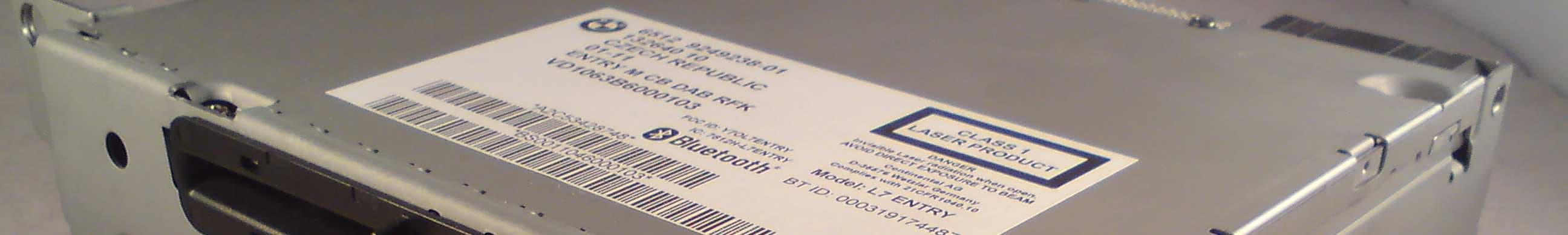Card Radio with BT transceiver - FCC ID Y7OL7ENTRY - Continental Automotive Technologies GmbH
