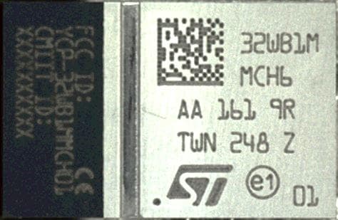 Bluetooth Low Energy module - FCC ID YCP-32WB1MMCH01 - STMicroelectronics (Rousset) SAS