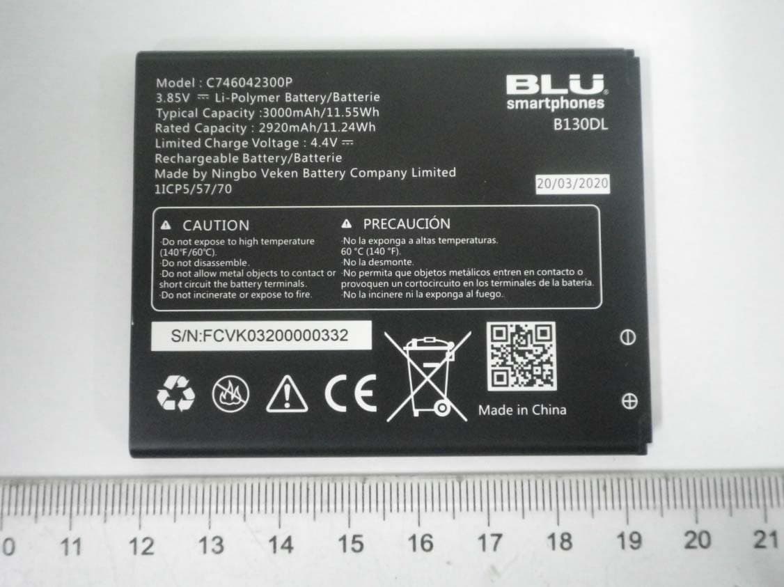 Smart Phone - FCC ID YHLBLUB130DL - BLU Products, Inc.