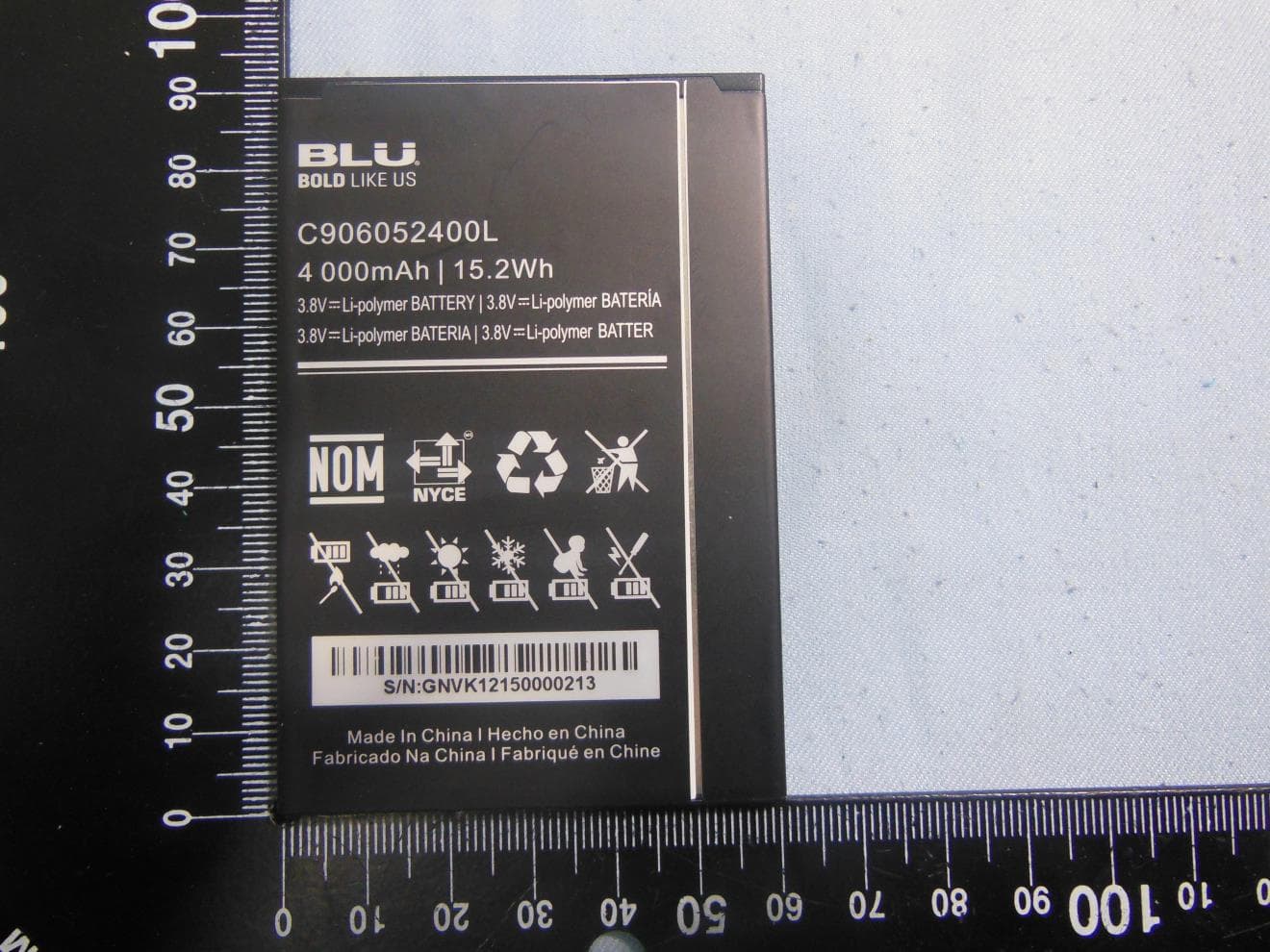 Mobile phone - FCC ID YHLBLUENERGYX2 - BLU Products, Inc.