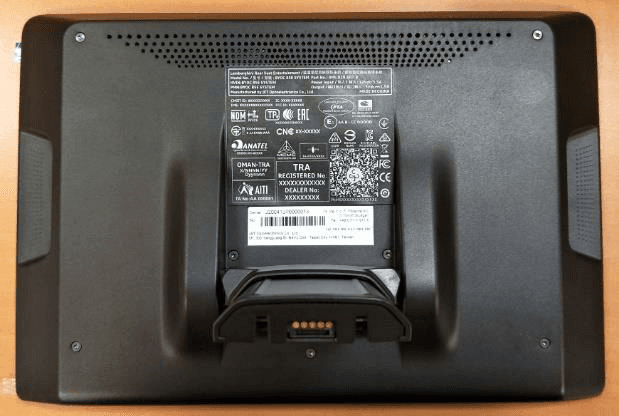 10.1 inches Full HD entertainment system for rear-seat - FCC ID Z3K-BYOCRSE - JET OPTOELECTRONICS CO.,LTD.