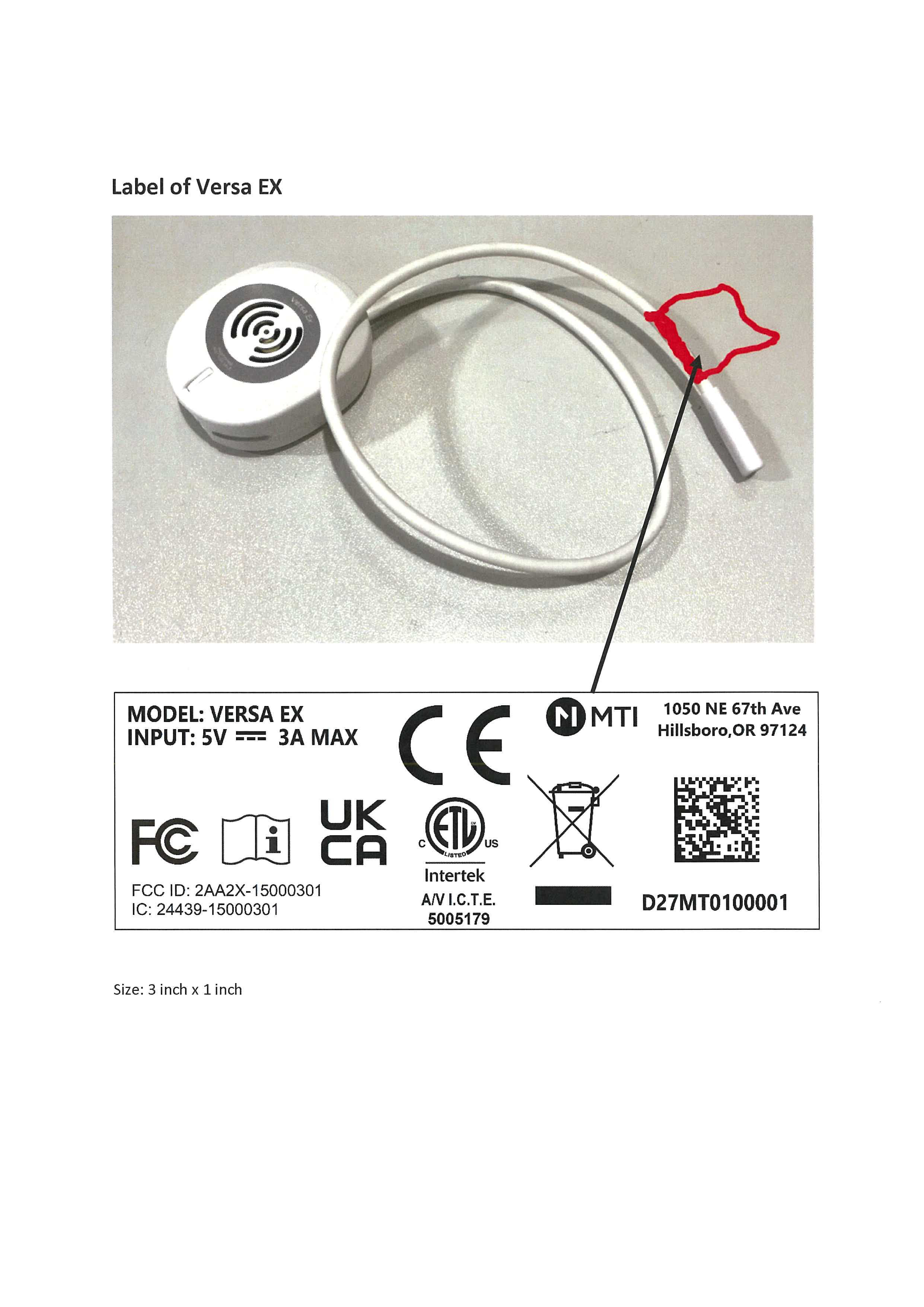 Product image for 2AA2X-15000301