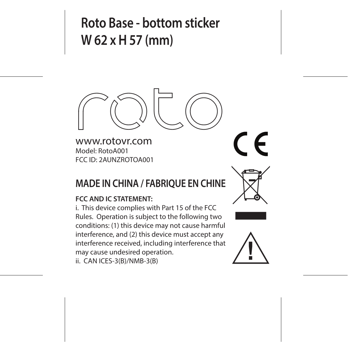 Product image for 2AUNZROTOA001