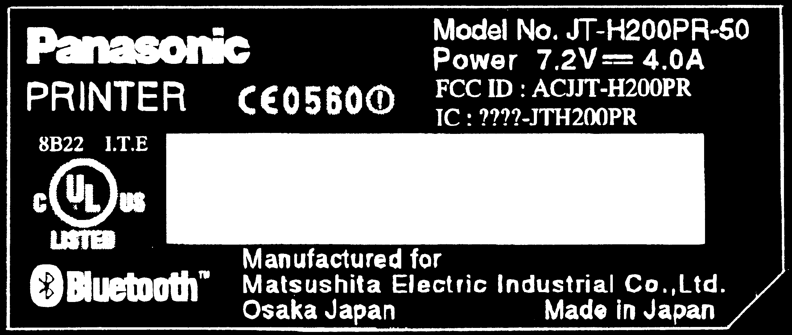 Product image for ACJJT-H200PR