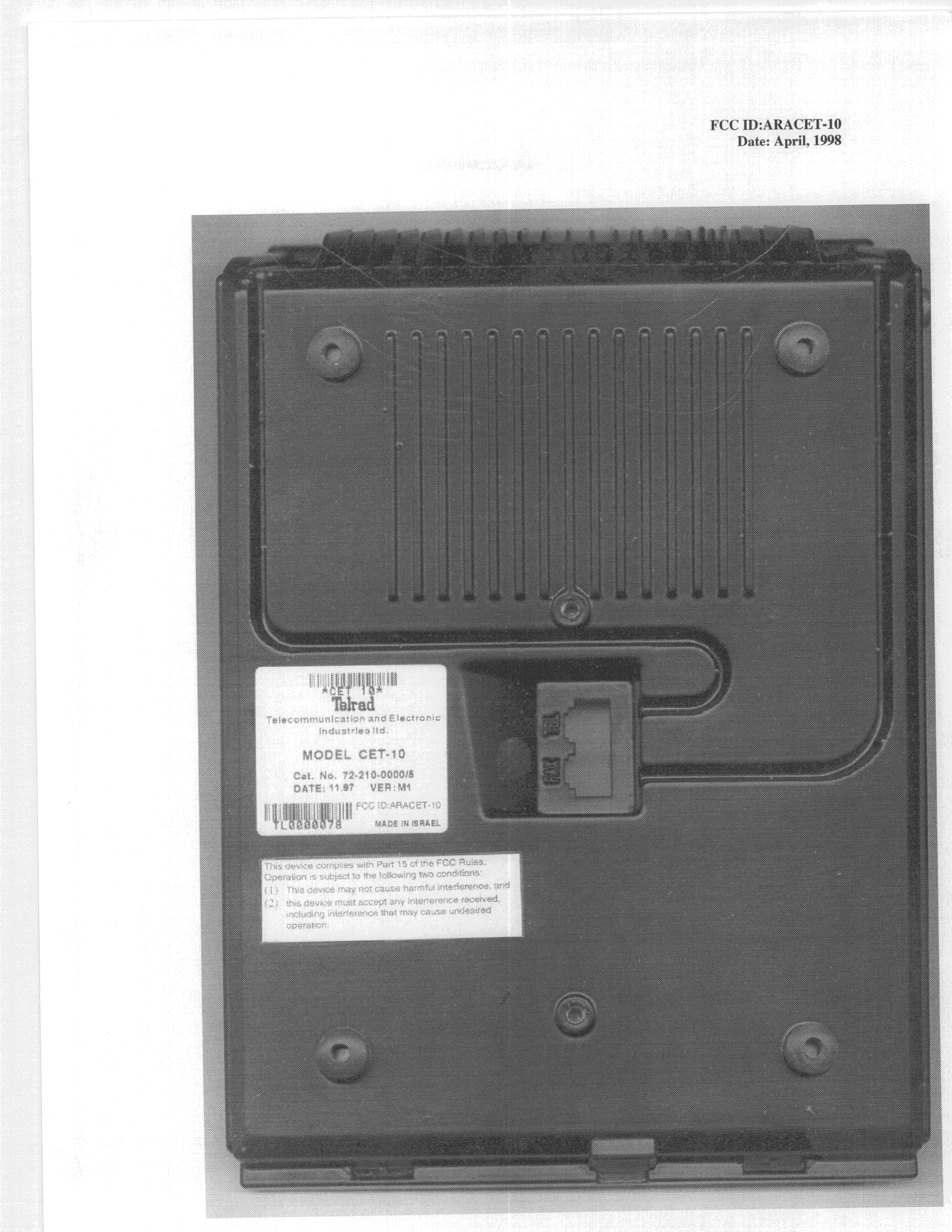 Product image for ARACET-10