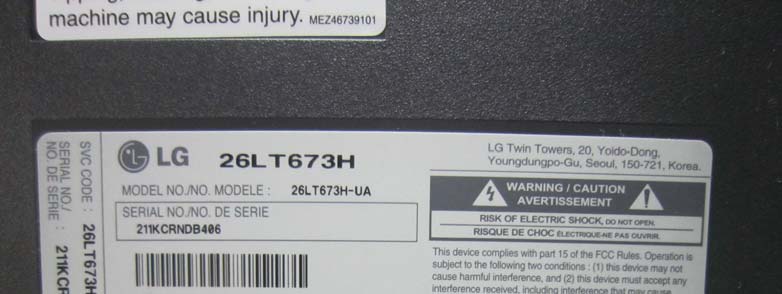 Product image for BEJ26LT673HUA