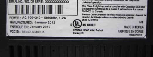 Product image for BEJ42LS3400UA