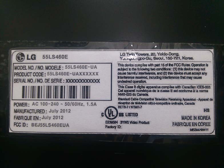 Product image for BEJ55LS460EUA