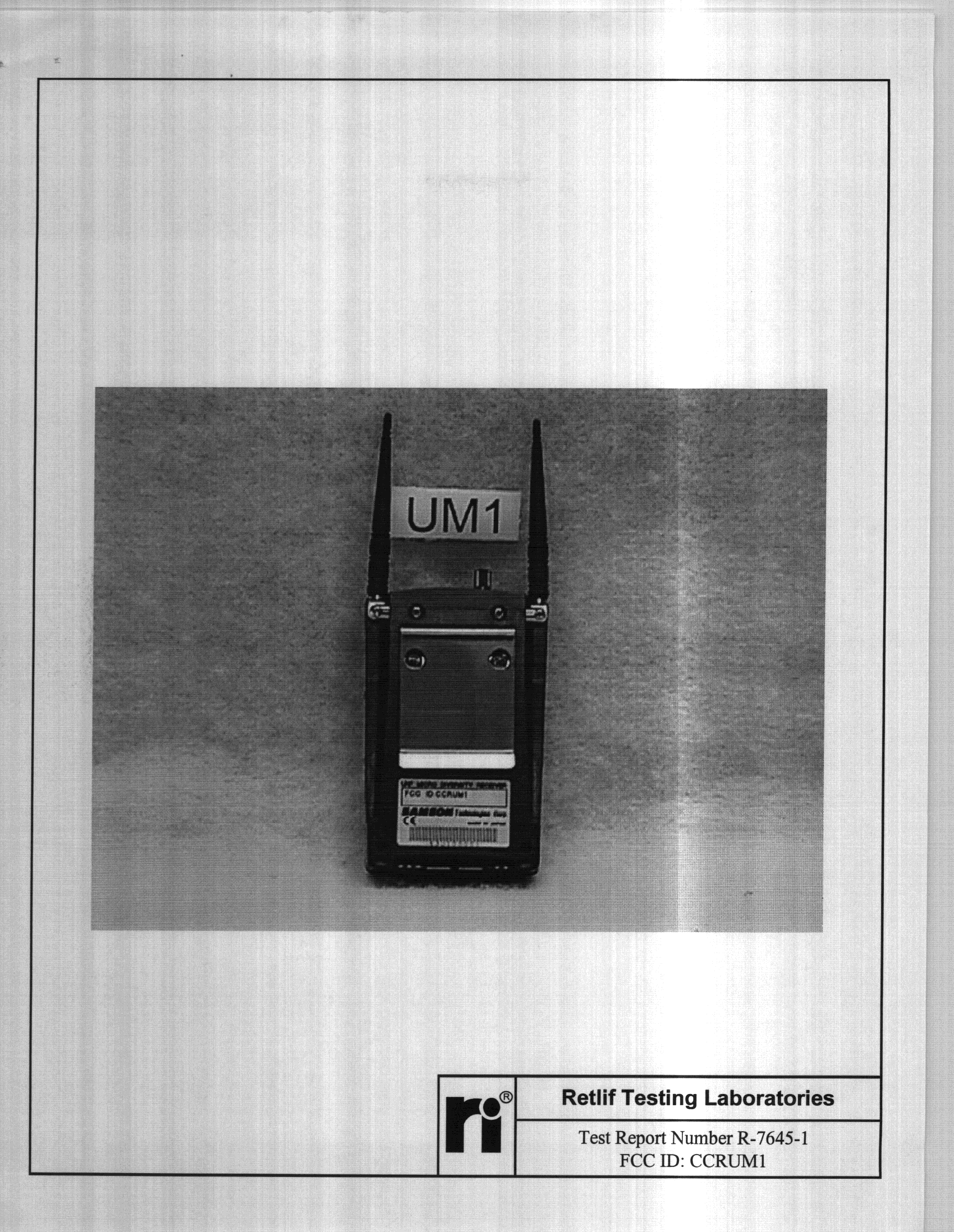 Product image for CCRUM1