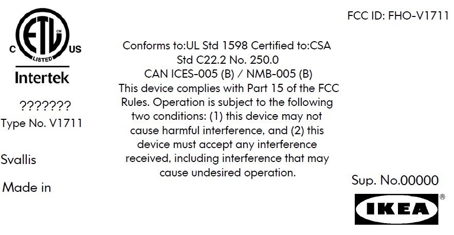 Product image for FHO-V1711