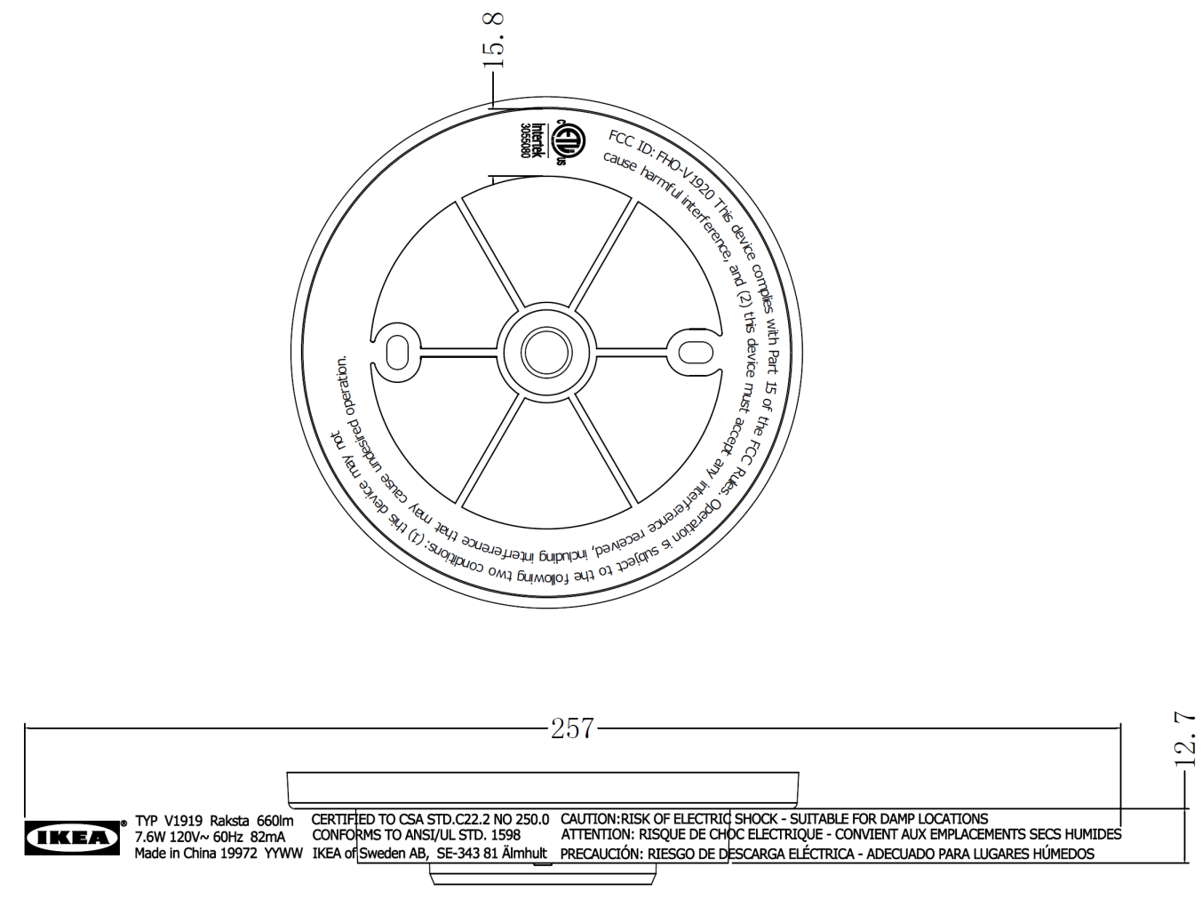 Product image for FHO-V1919