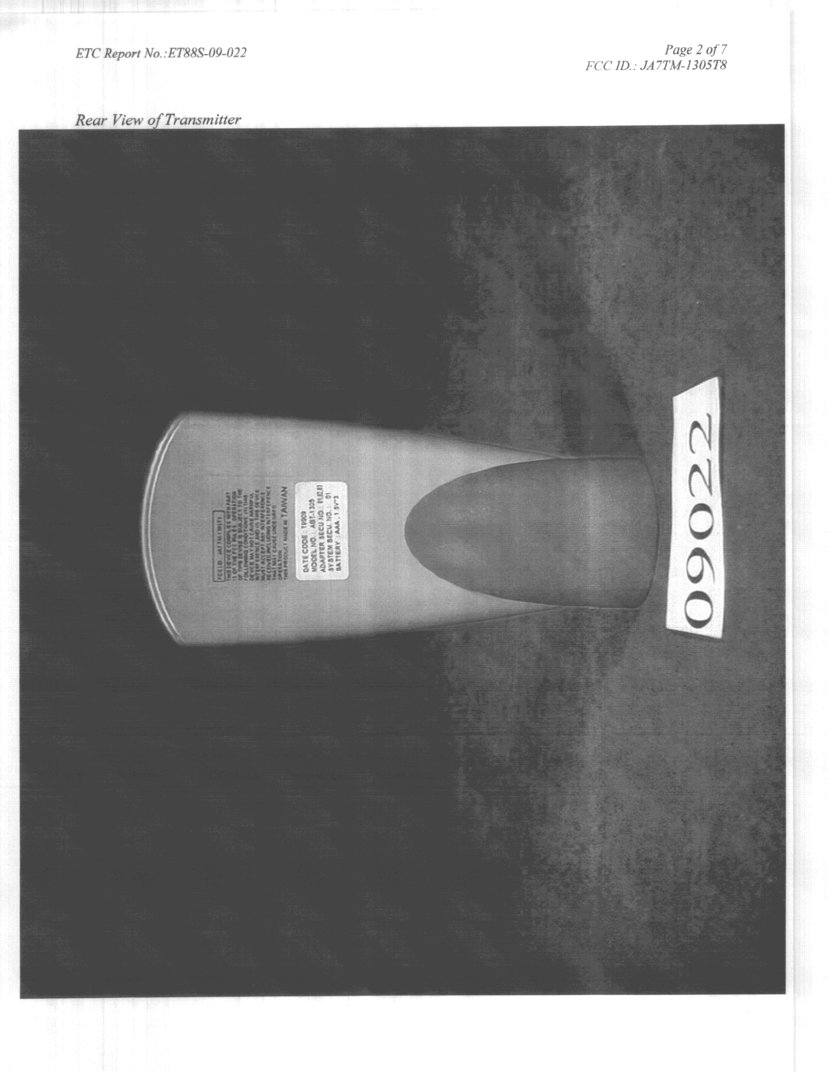 Product image for JA7TM-1305T8