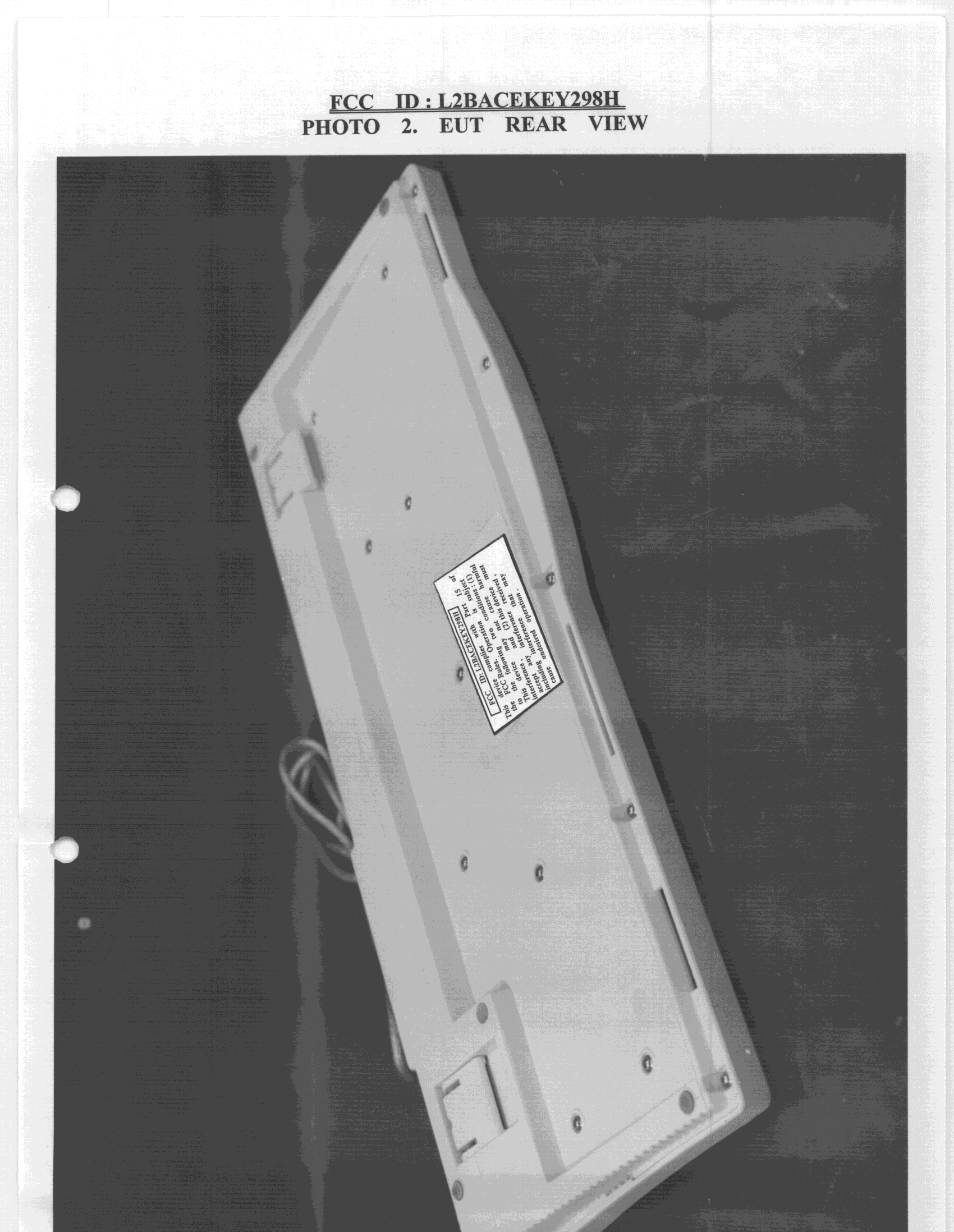 Product image for L2BACEKEY298H