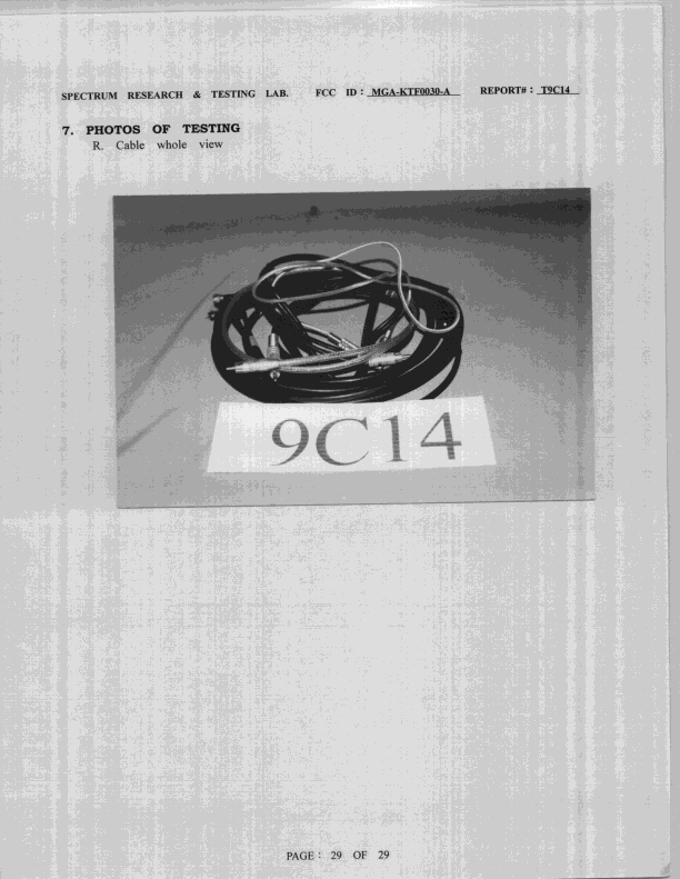 Product image for MGA-KTF0030-A