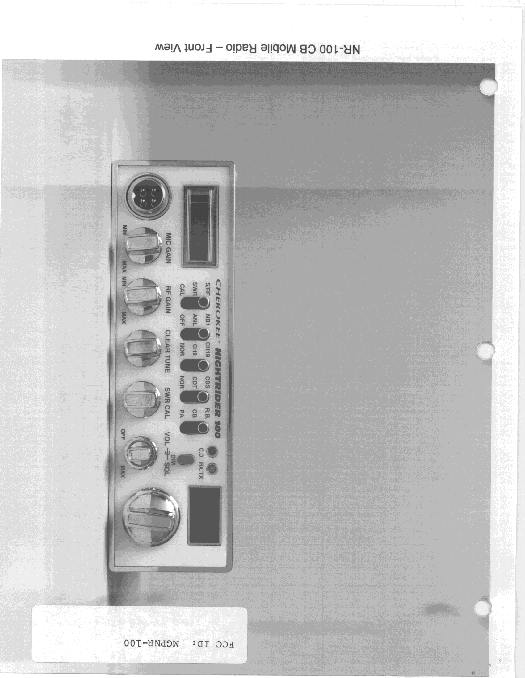 Product image for MGPNR-100