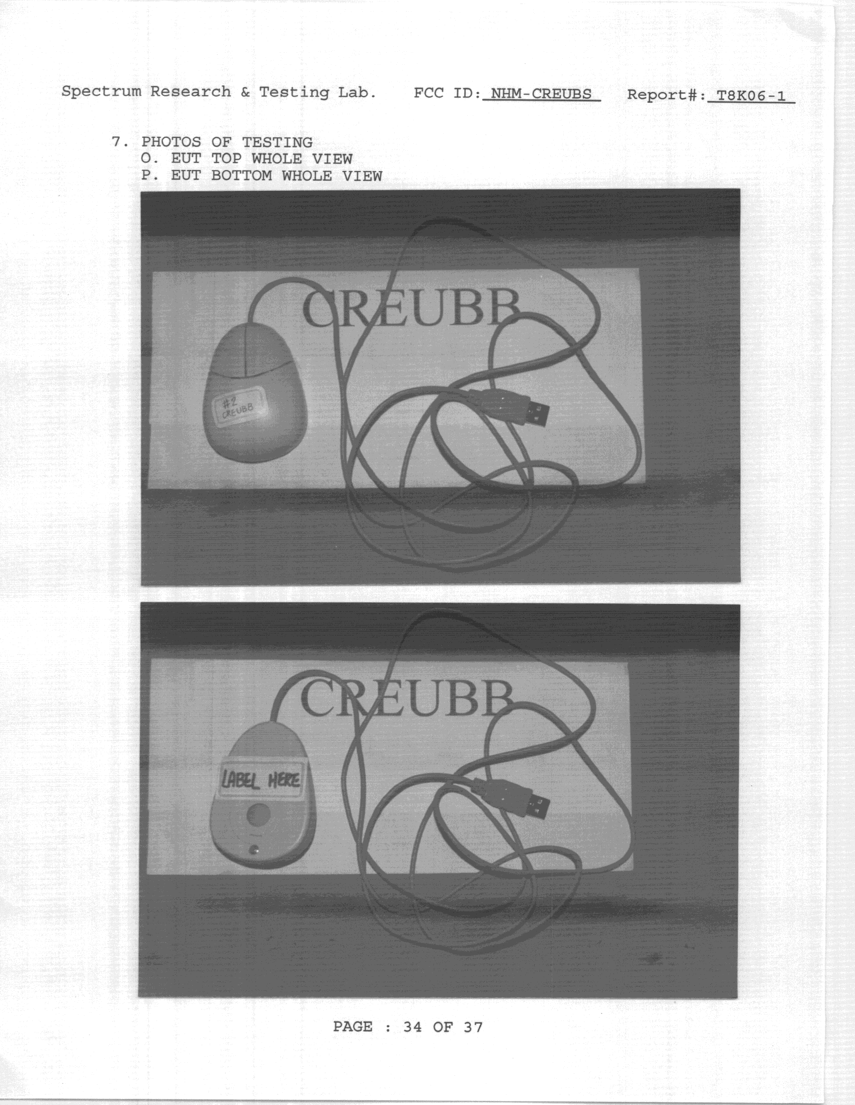 Product image for NHM-CREUBS