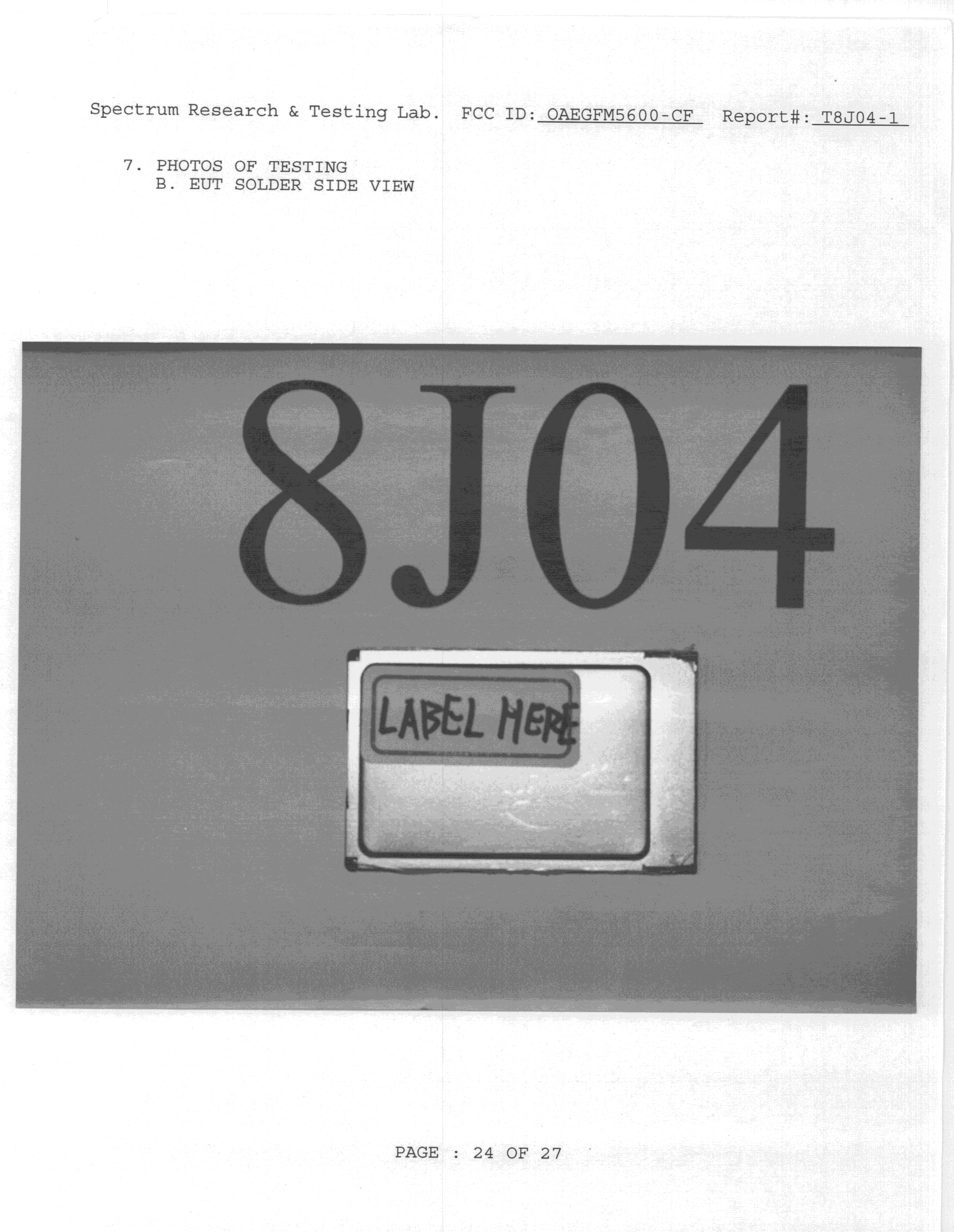 Product image for OAEGFM5600-CF