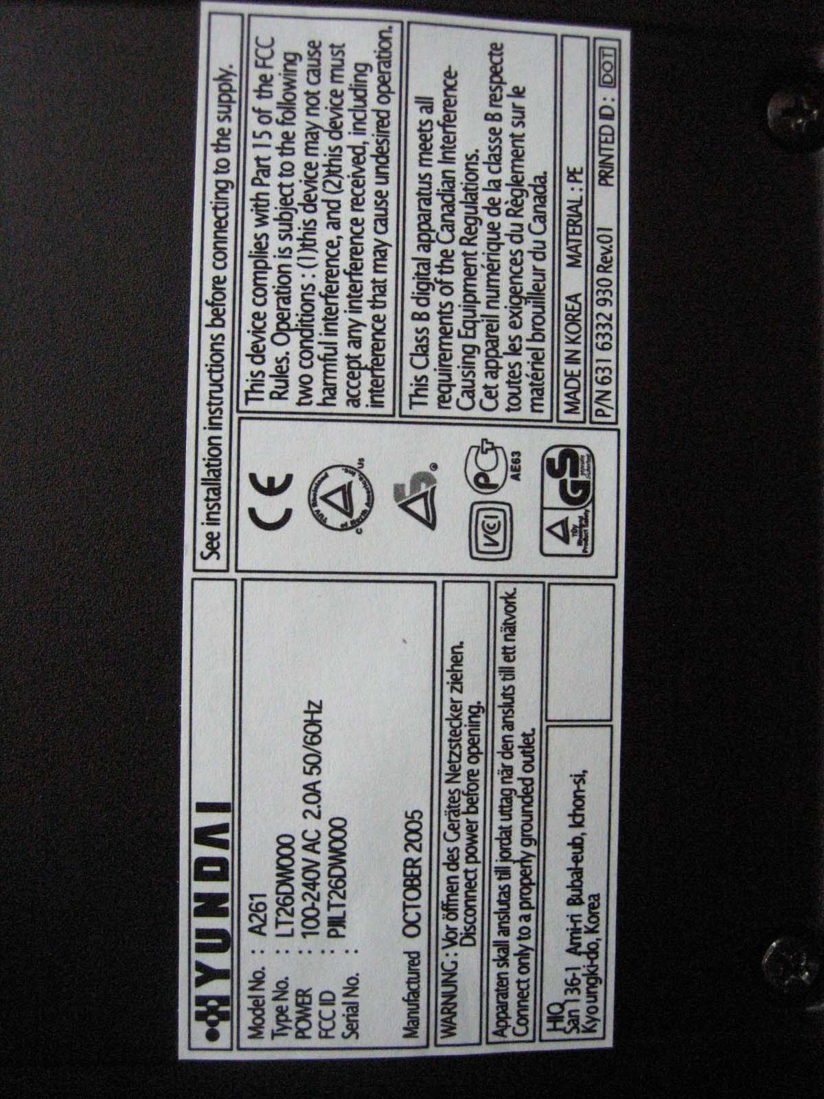 Product image for PJILT26DW000