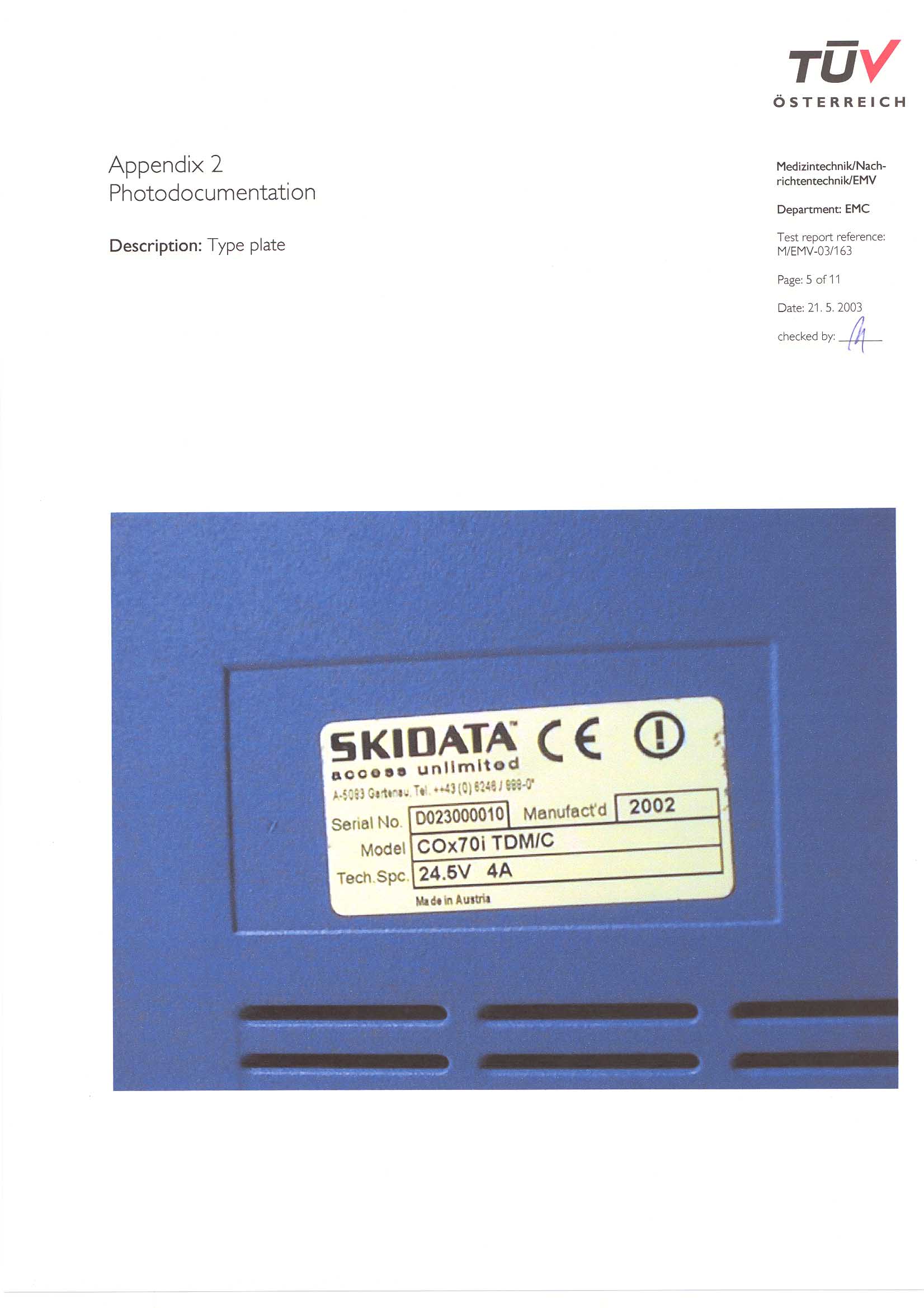 Product image for QSS-COX70ITDMC