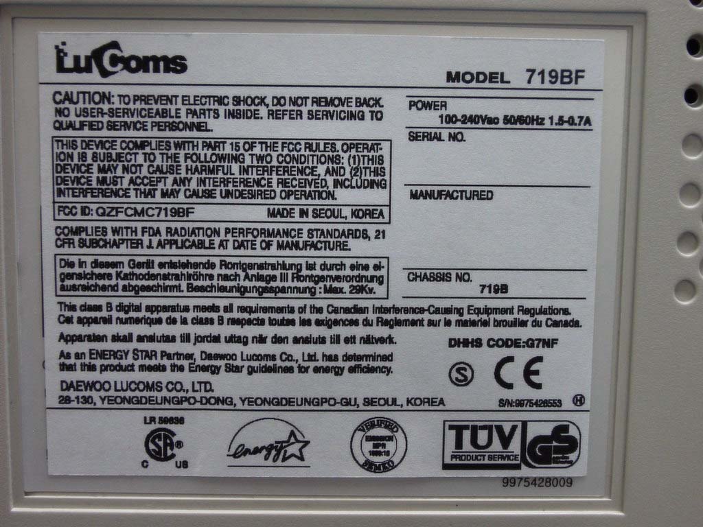 Product image for QZFCMC719BF