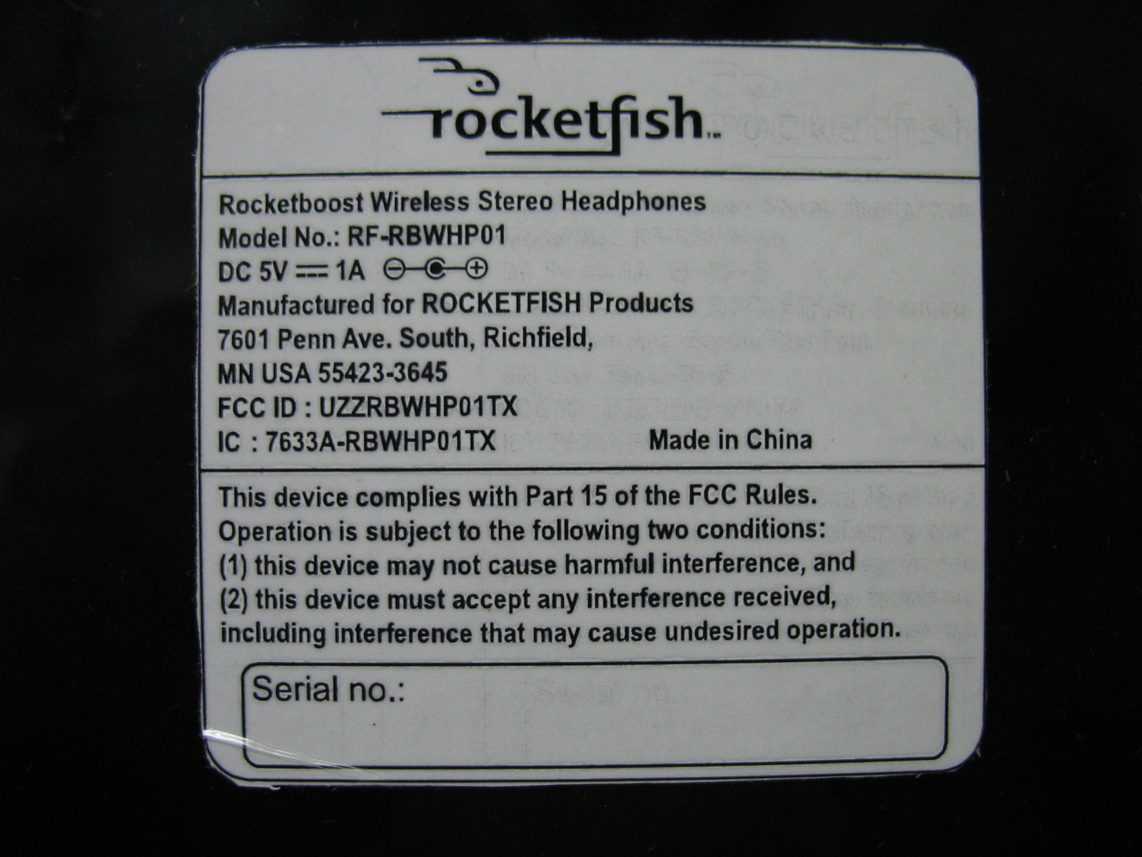 Product image for UZZRBWHP01TX