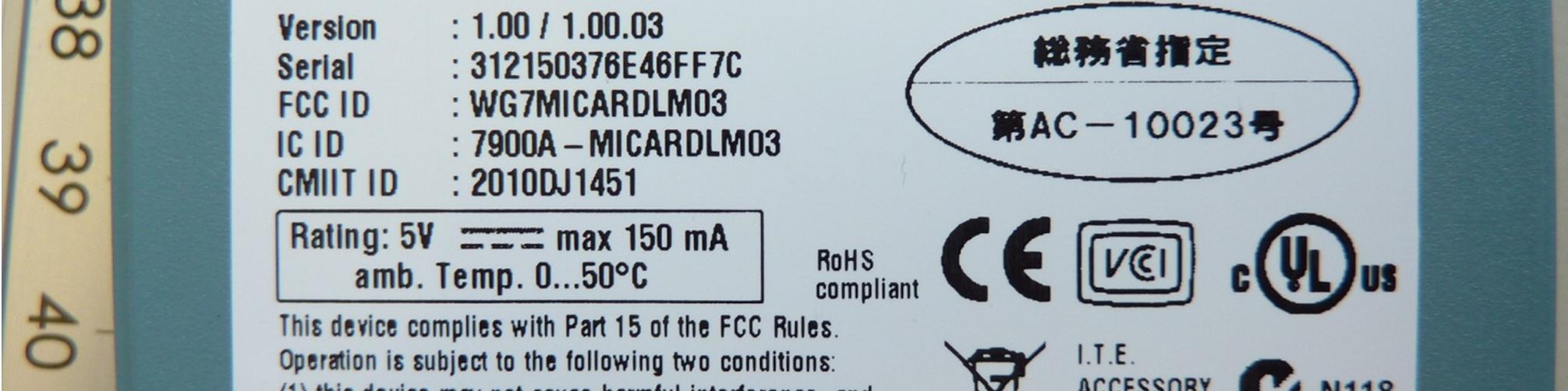 Product image for WG7MICARDLM03